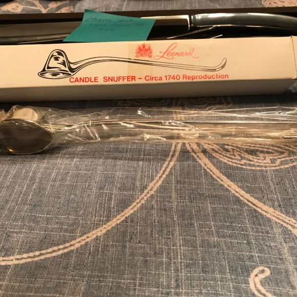Leonard Circa 1740 Reproduction Silverplate Candle Snuffer NIB Original Wrap - Picture 3 of 5